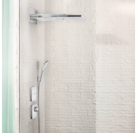 Верхний душ Hansgrohe Rainmaker Select 580х260 3jet хром/черный 24001600
