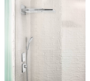 Верхній душ Hansgrohe Rainmaker Select 580х260 3jet хром/чорний 24001600