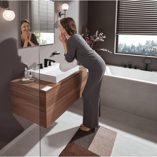 Смеситель Hansgrohe Vivenis на борт ванны, черный матовый 75444670