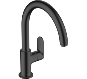 Змішувач Hansgrohe Vernis Blend M35 для кухонного миття, чорний матовий 71870670
