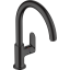 Змішувач Hansgrohe Vernis Blend M35 для кухонного миття, чорний матовий 71870670