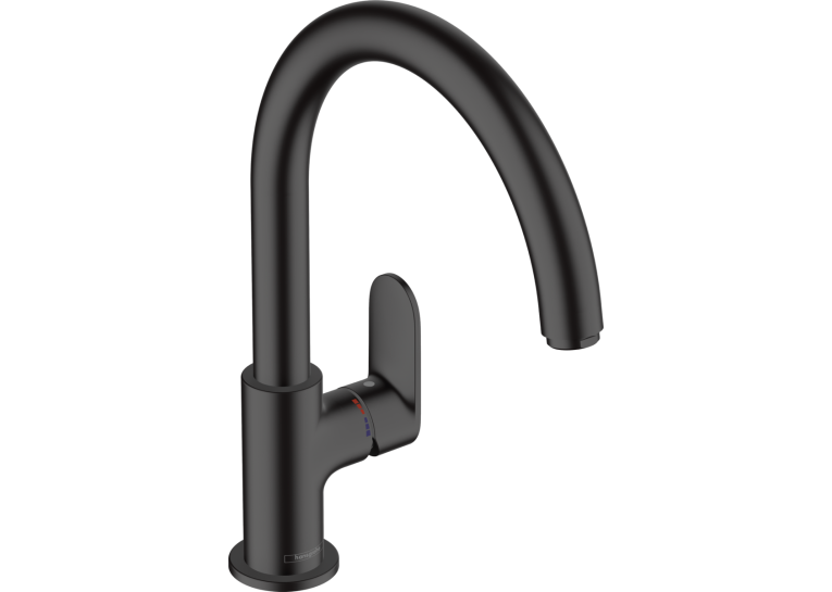 Змішувач Hansgrohe Vernis Blend M35 для кухонного миття, чорний матовий 71870670