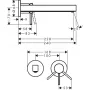 Змішувач Hansgrohe Finoris для раковини, чорний 76050670