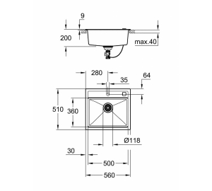 Кухонная мойка Grohe K700 31651AT0