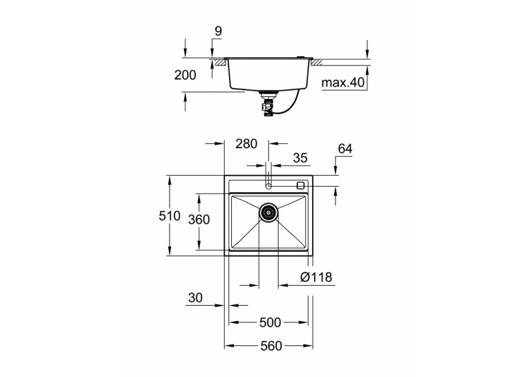 Кухонна мийка Grohe K700 31651AT0