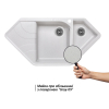  Кухонна мийка Lidz 1000x500/225 GRA-09 (LIDZGRA091000500225)