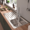 Кухонна мийка Hansgrohe S4113-F340 на стільницю 915х505 із сифоном automatic 43337800