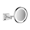 Дзеркало косметичне Hansgrohe AddStoris 41790000 з підсвічуванням LED хром