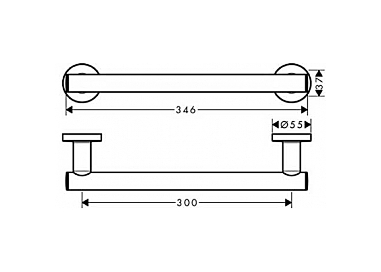 Поручень Hansgrohe Logis Universal 41713000