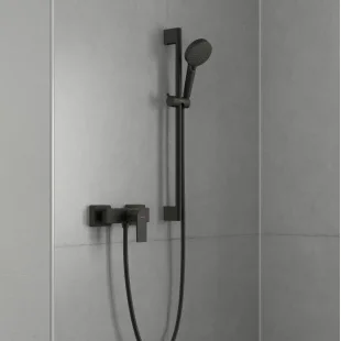 Душевая система Hansgrohe Vernis Shape Showerpipe 230 1jet Reno EcoSmart 26289670 черный матовый