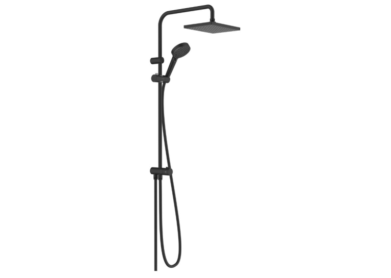 Душова система Hansgrohe Vernis Shape Showerpipe 230 1jet Reno EcoSmart 26289670 чорний матовий