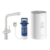 Змішувач для кухні з бойлером Grohe Red Duo 30327DC1 Сталь
