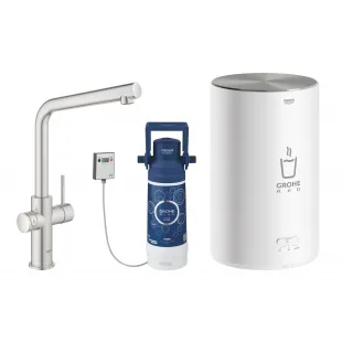 Смеситель для кухни с бойлером Grohe Red Duo 30327DC1 Сталь