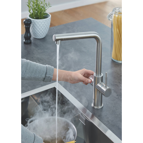 Смеситель для кухни с бойлером Grohe Red Duo 30327DC1 Сталь