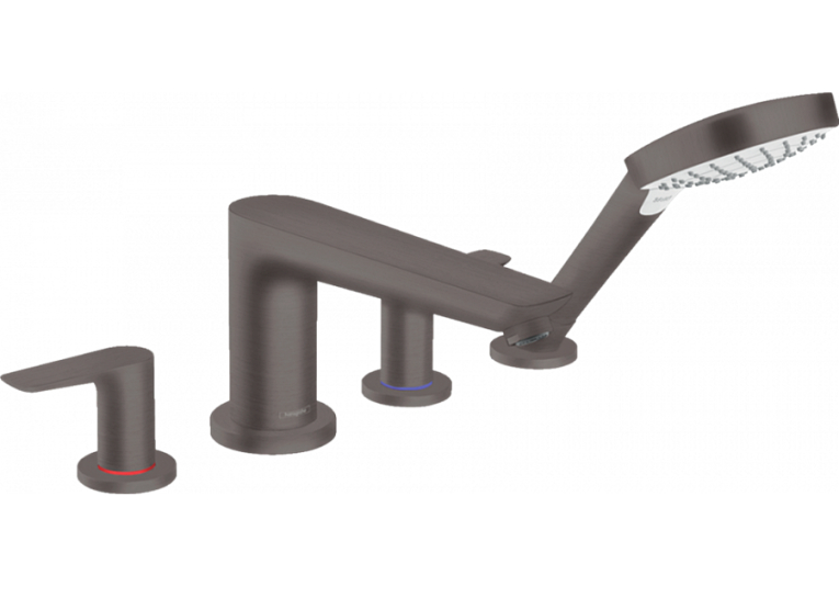 Змішувач для ванни Hansgrohe Talis E на 4 отвори Brushed Black 71748340