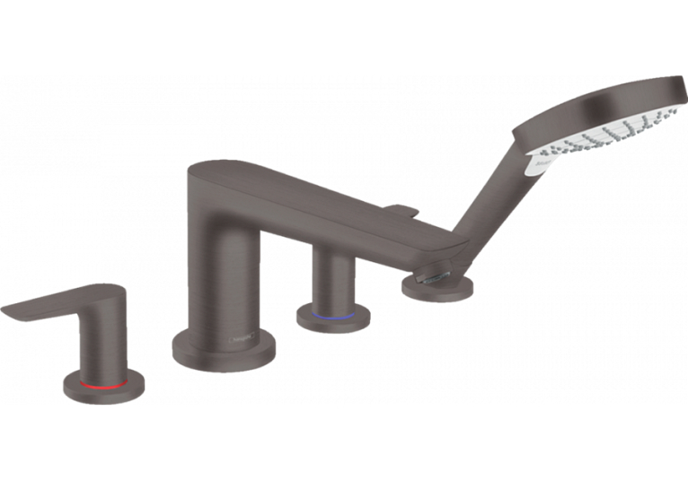 Змішувач для ванни Hansgrohe Talis E на 4 отвори Brushed Black 71748340