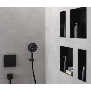 Настенная ниша Hansgrohe XtraStoris Individual с рамкой 30x15x10 см Matt Black 56094670
