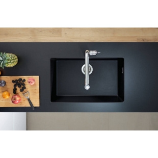 Кухонная мойка Hansgrohe S510-U660 под столешницу 710х450 Graphiteblack 43432170