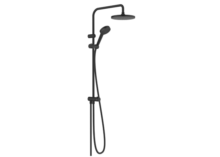 Душова система Hansgrohe Vernis Blend Showerpipe 200 1jet Reno EcoSmart 26099670 чорний матовий