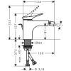 Змішувач Hansgrohe Vivenis для біде, чорний матовий 75200670