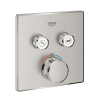 Термостат для встраиваемого монтажа на 2 выхода Grohe Grohtherm SmartControl 29124DC0 Сталь