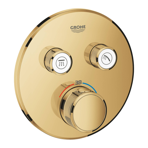 Термостат прихованого монтажу на 2 виходи GROHE Grohtherm SmartControl 29119GL0 Золото