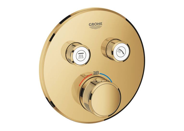 Термостат прихованого монтажу на 2 виходи GROHE Grohtherm SmartControl 29119GL0 Золото