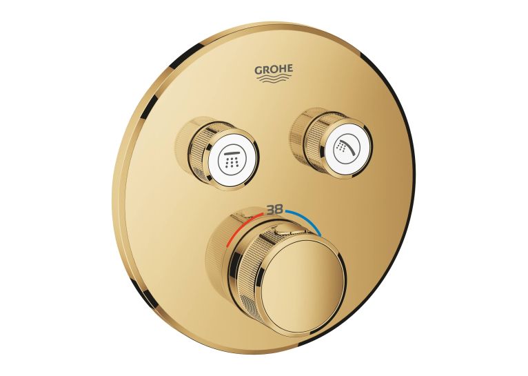 Термостат прихованого монтажу на 2 виходи GROHE Grohtherm SmartControl 29119GL0 Золото