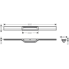 Верхняя часть Hansgrohe "RainDrain Flex" для канала 800 мм Brushed Stainless Steel 56044800
