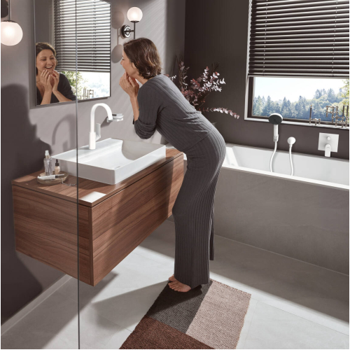 Смеситель Hansgrohe Vivenis для раковины, белый матовый 75030700