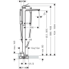 Смеситель для ванны напольный Hansgrohe Metropol Polished Gold Optic 32532990