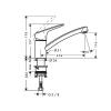 Змішувач для кухні Hansgrohe Logis 71830000