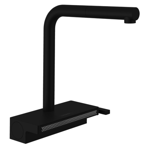 Змішувач для кухні Hansgrohe Aquno Select M81 з висувним душем, чорний 73830670