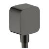 Шланговое подключение Hansgrohe FixFit E с обратным клапаном Brushed Black Chrome 26457340
