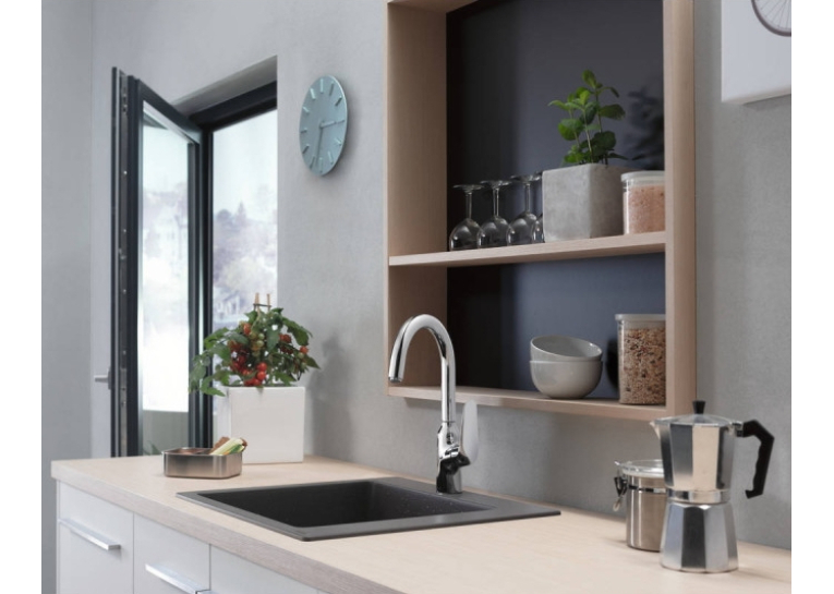 Кухонна мийка Hansgrohe S510-F450 560х510 Stonegrey 43312290