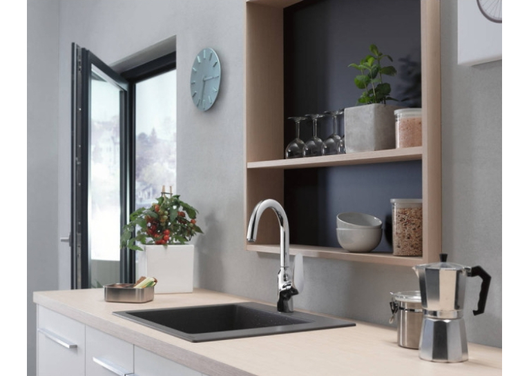 Кухонна мийка Hansgrohe S510-F450 560х510 Stonegrey 43312290