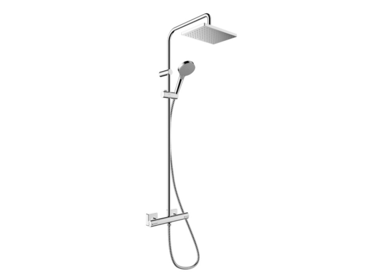 Душова система з термостатом Hansgrohe Vernis Shape Showerpipe 230 1jet Green 26319000 хром