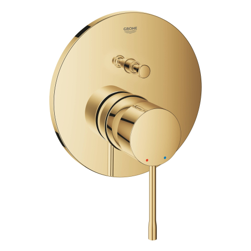 Смеситель однорычажный с переключателем на 2 положения GROHE Essence 24058GL1 Золото