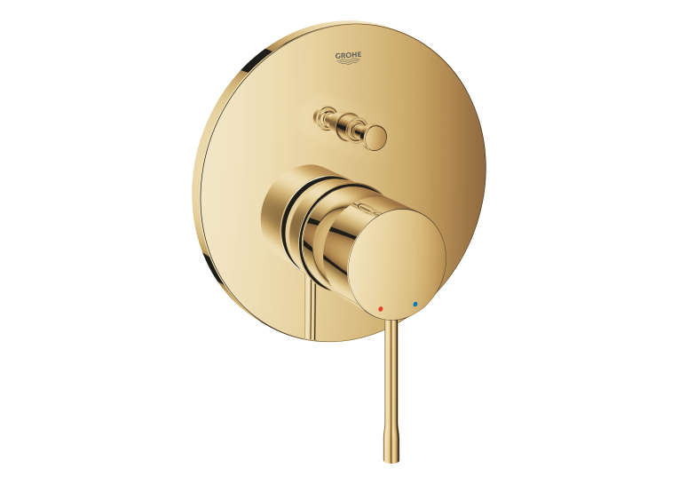 Смеситель однорычажный с переключателем на 2 положения GROHE Essence 24058GL1 Золото