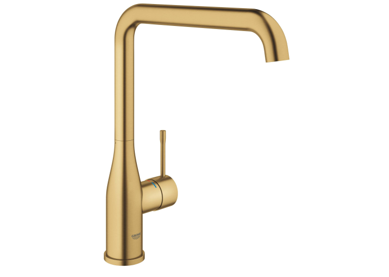 Grohe Змішувач для кухні Essence, довжина виливу - 220мм, поворотний, 1важіль, 30269GN0 Золото матове