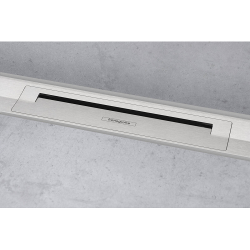 Верхняя часть Hansgrohe "RainDrain Flex" для канала (пристенная) 1000 мм Brushed Stainless Steel 56053800