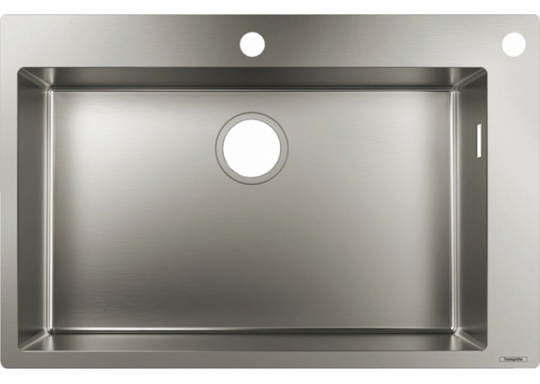 Кухонна мийка Hansgrohe S712-F660 на стільницю 760х500 Stainless Steel 43308800