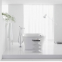 Змішувач для ванни для підлоги Hansgrohe PuraVida хром/білий 15473400