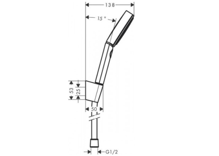 Душовий набір Hansgrohe Pulsify Select із душовим шлангом 160 см 24303700
