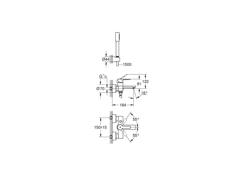 Смеситель для ванны Grohe Lineare New 33850001