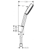 Душовий набір Hansgrohe Pulsify 105 1jet із душовим шлангом 125 см 24301700 (Пошкоджене пакування)
