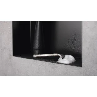 Настенная ниша Hansgrohe XtraStoris Original со встроенной рамой 30x90x10 см Matt White (56067700)