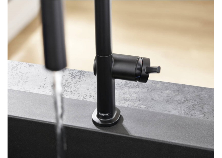 Змішувач Hansgrohe Talis M54 для кухонного миття з висувним душем Black Matt 72801670