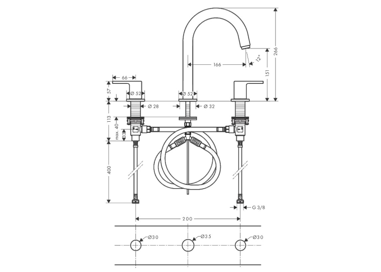 Змішувач для раковини Hansgrohe Vernis Shape 71563000 хром