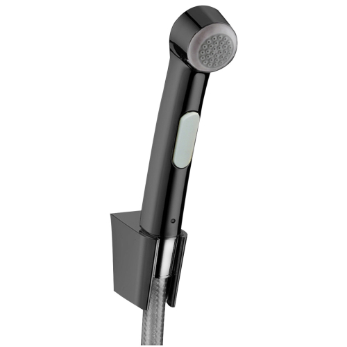 Гігієнічний душ Hansgrohe зі шлангом 125 см та тримачем Brushed Black Chrome 32129340